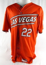 2024 Las Vegas Aviators Hogan Harris #22 Game Used Orange Jersey 46 DP89638