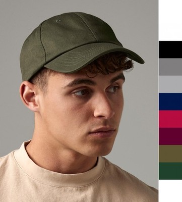 2er Pack Beechfield Authentic Baseball Cap Baumwolle 6-fach gesteppter Schirm - 