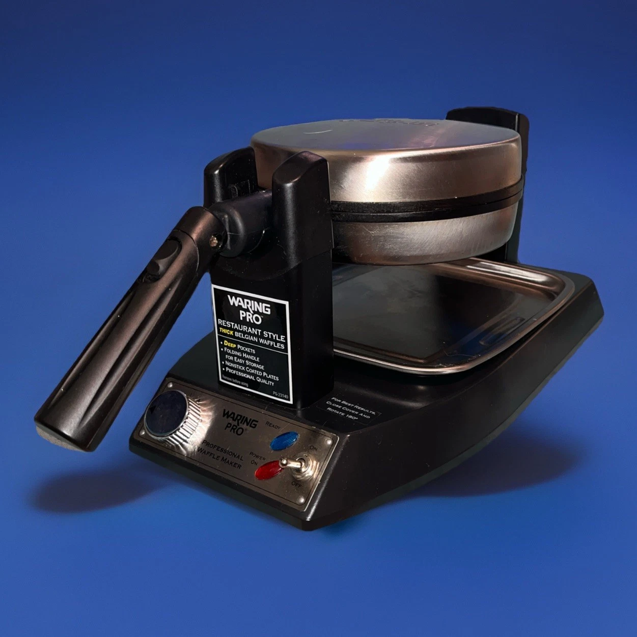 Waring Pro Professional Belgian Waffle Maker Model WWM400 Flip Rotating Home VGC