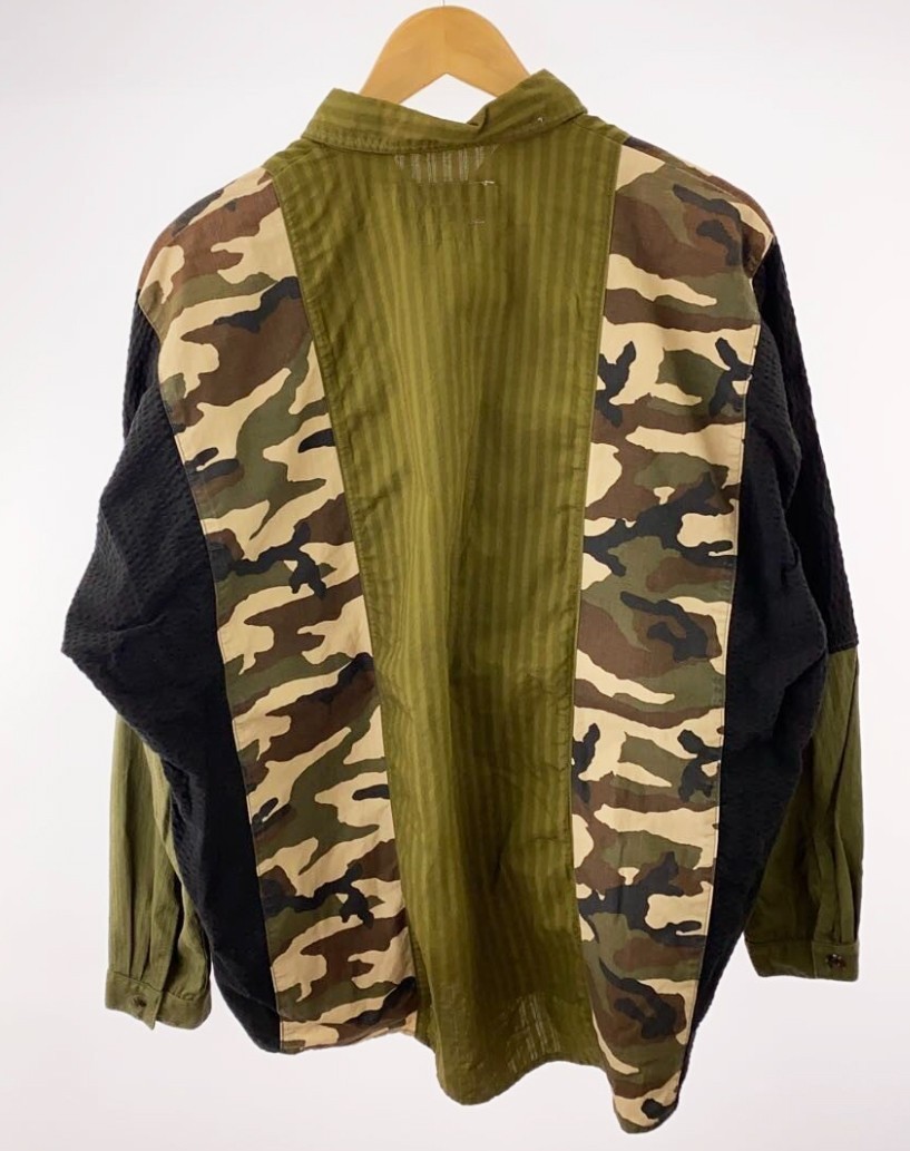 FDMTL Patchwork Camo Oversized Shirt Made in Japa… - image 2