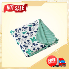  SALE Little Sleepies Large Cloud Blanket Varsity Mickey Mouse Baby Blanket