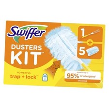Dusters Starter Kit - Kit Includes 1 Handle & 5 Dusters - 6 Piece Set