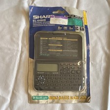 Sharp EL-6490B 32KB Organizer Backlight Alarm Calculator Calendar 3-Line LCD