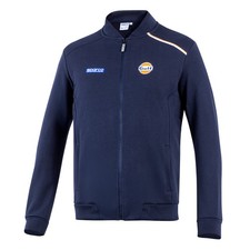 2026 Sparco Gulf Racing Hooded Full Zip Sweatshirt Genuine Fanwear Made in Italy