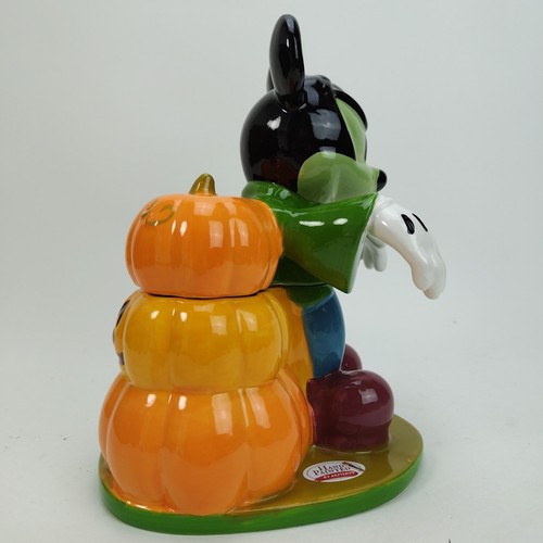 Disney Mickey Mouse Frankenstein Halloween Ceramic Candy Cookie Jar Hand Painted - Picture 7 of 24