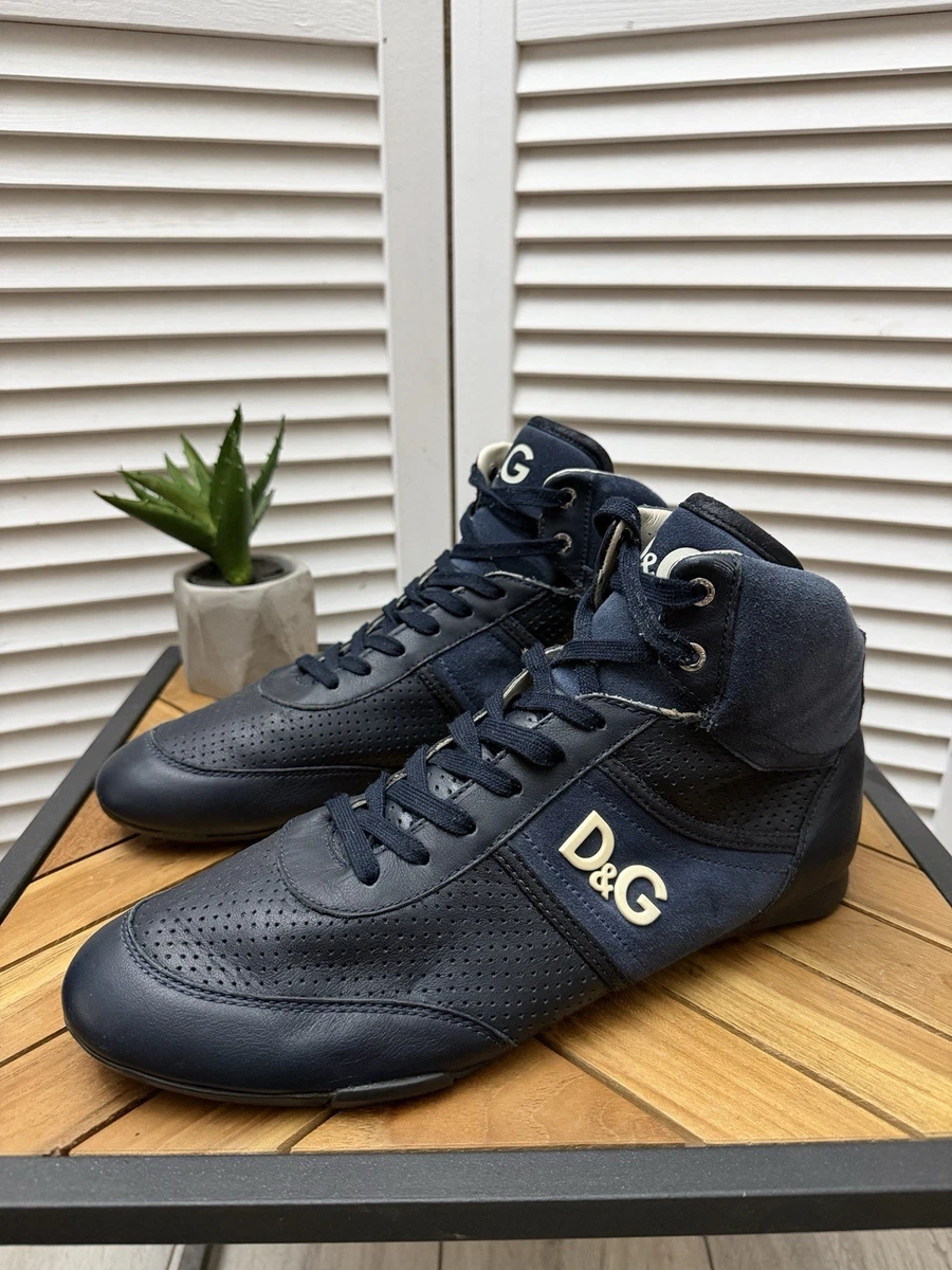 Dolce&Gabbana Leather Upper Blue Casual Shoes for Men for sale | eBay