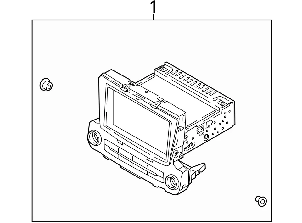 2018-2022 Hyundai Accent Am Fm Cd Player Radio Receiver YF8RW - Image 4 of 4