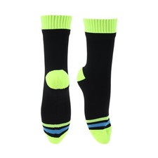 Cycling Socks Size L 43-46 Color Stripes for Fluorescent Green Blue