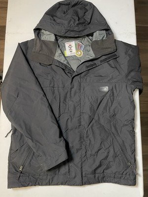 Burton Snowboard Jacket Mens Large Black Dryride Ski / Snowboard Coat Hooded