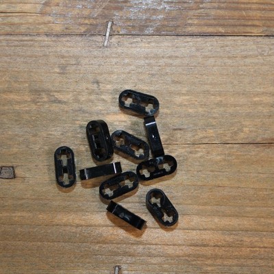 LEGO 41677 44862 Black Technic, Liftarm Thin 1 x 2 - Axle Holes Qty 10