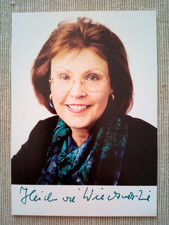 Heidemarie Wieczorek-Zeul, AK, ehem. dt. Bundesministerin, SPD ,orig.  sign.