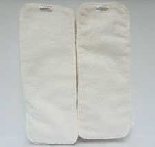 ALVABABY White Cloth Diaper Inserts for Standard Size Pocket Diapers set of 12