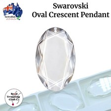 Swarovski 6130 - Eclipse Pendant - 36 x 22mm Crystal - 1 Piece - Vintage
