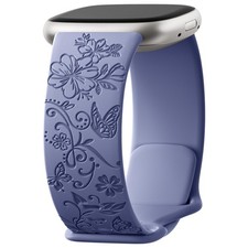 Fitbit Versa 4 Bands/Sense 2 Bands, Soft Floral Pattern Sport for Fitbit Vers...