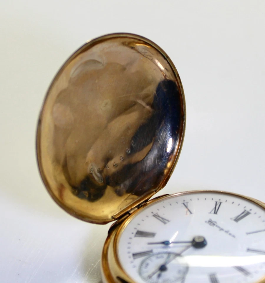 1904 Hampden MOLLY STARK  7 Jewel 14K Solid Gold, Size3/0s, Full Hunter - Image 3 of 4