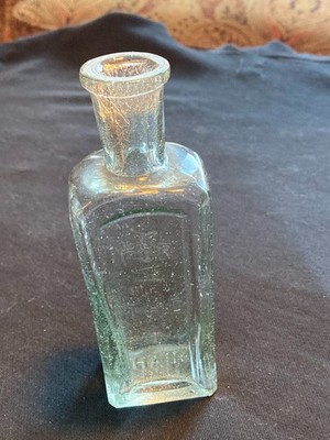 c1860s Lyon's Kathairon For The Hair New York, clear flint glass Bottle