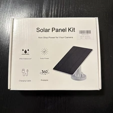 Solar Panels Kit for Cameras,Smart phones Waterproof,Rotatable Set of 2  