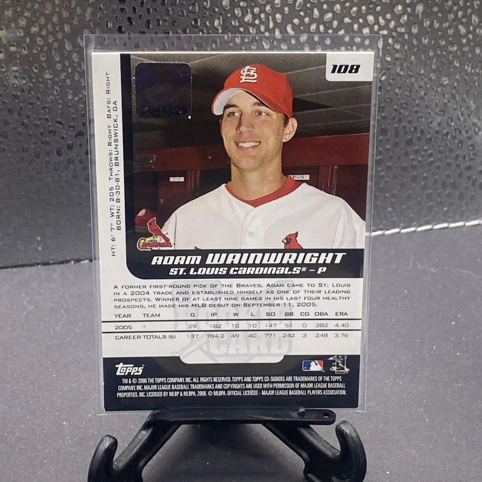 2006 Topps Co-Signers Adam Wainwright Rookie Auto Autograph - Image 2 of 2