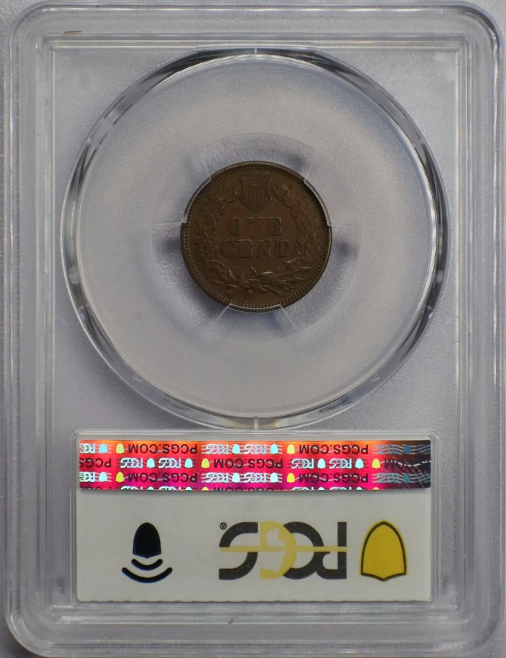 1868 1c Indian Head Cent - PCGS AU 58 - Image 4 of 4