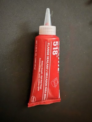 Loctite 5188 Flange Sealant, 50 Ml (1.69 fl Oz), Red, Flexible.  Each