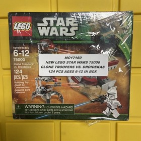 NEW LEGO STAR WARS 75000 CLONE TROOPERS VS. DROIDEKAS 124 PCS IN ORIGINAL BOX