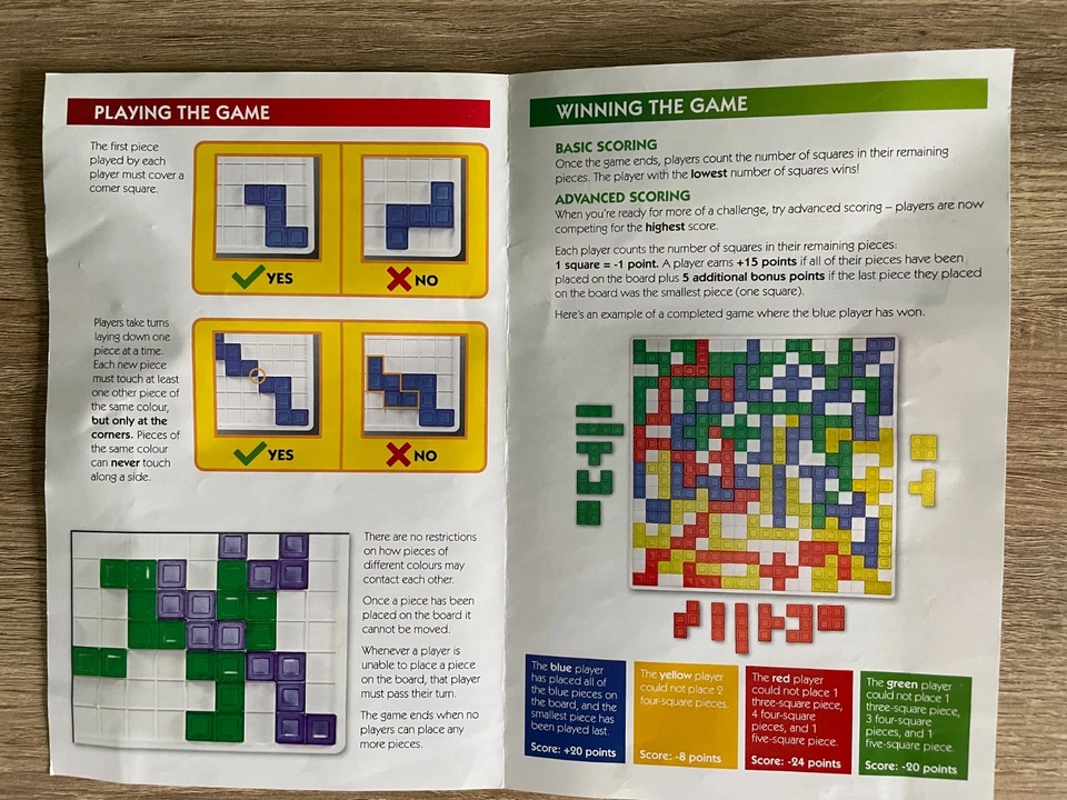 Blokus Board Game by Mattel Games 2013 Strategy - x1 piece missing - Image 4 of 4