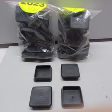 LOT of 34 Caplugs FP-321 Square Tubing Plug 2"OD / 1.75"ID Cap Plugs Black - NEW