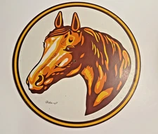 Vintage Dutchcraft Horse Head Western MDO Old Wood Sign Pennsylvania