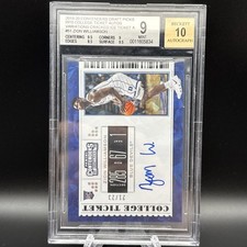 2019-20 Panini Contenders Draft Picks Zion Williamson Auto Cracked Ice /23 BGS 9