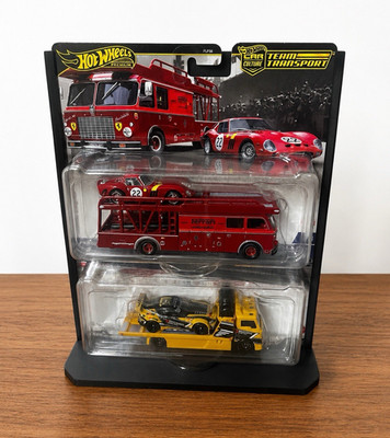 Hot Wheels Team Transport Custom Stands (STAND ONLY), black. Fits 3