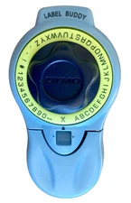 DYMO Label Buddy Embossing Labelmaker Width 3/8”  Sky Blue Light Green Portable