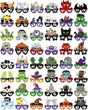 48 Pcs Funny Halloween Party Paper Glasses, Classic