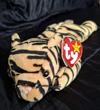 Ty Beanie Baby Stripes 1995 Tiger Plush with Tags Original Retired