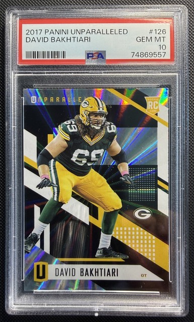 2017 Panini Unparalleled David Bakhtiari RC Packers PSA 10 #126 Very Low Pop