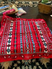 Men's Western Style Handkerchief/Bandana, Cotton, Red/White/Blue, NWOT
