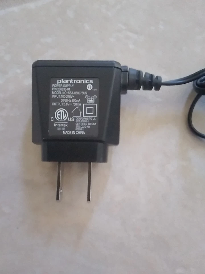Адаптер питания Plantronics ssa-050075US - Изображение 2 из 2