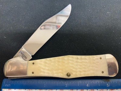 Case XX WC61050 NKCA 1989 Coke Bottle Knife, Jig White Bone