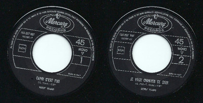 DISCO 45 GIRI Hervï¿1/2 Vilard - Capri C'Est Fini / Ich möchte diesen Abend singen