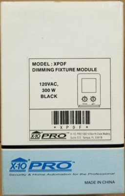 X-10 PRO - XPDF DIMMING FIXTURE MODULE 120VAC 300W BLACK (Brand NEW)