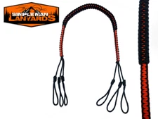 Paracord Game Tote/ Duck tote  Carrier Strap Black and orange