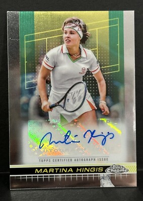 2024 Topps Chrome Tennis Martina Hingis Base Auto | eBay