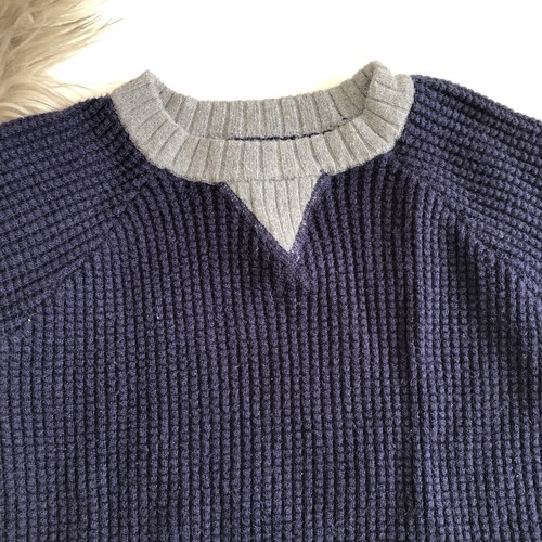 GAP Kids Boys Navy Pullover Ribbed Sweater | Small 6-7 - Picture 3 of 6
