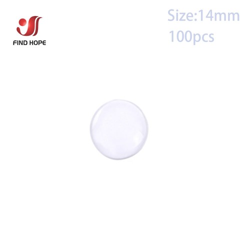 Round Flat Back Transparent Clear Glass Dome Cabochon Jewelry Making Wholesale - Picture 16 of 22