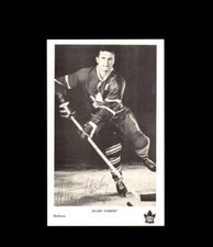 Allan Stanley Signed Vintage Postcard Toronto Maple Leafs Autographed