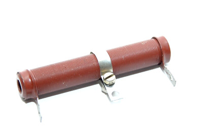 Vintage RFT Draht-Widerstand 50 Ohm, einstellbar per Schelle, Röhrenverstärker