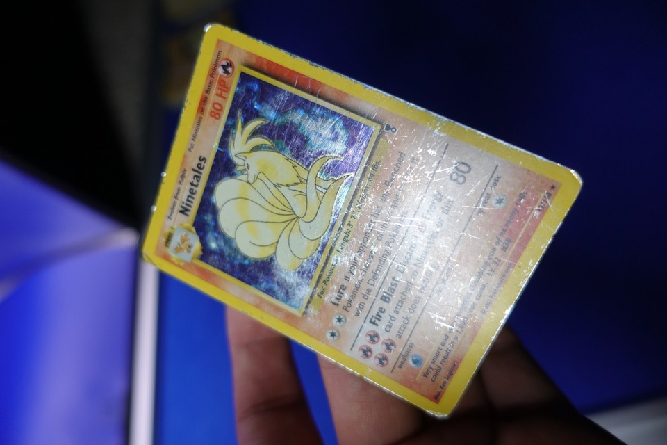 Ninetales 17/110 Legendary Holo Printer Hickey Error Misprint Pokemon ...