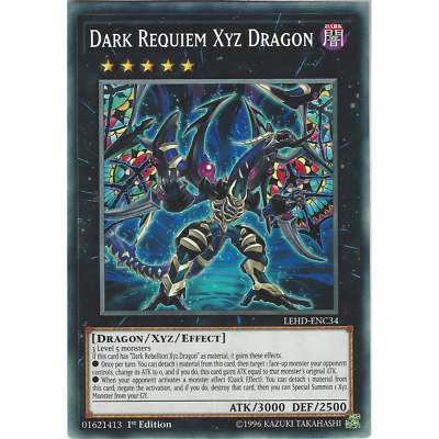 Yu-Gi-Oh Dark Requiem Xyz Dragon - LEHD-ENC34 - Common Card - 1st