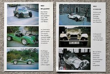 BR Speedster + Condor - 1977 - Prospekt Brochure - Set mit 2 Prospekten - Käfer