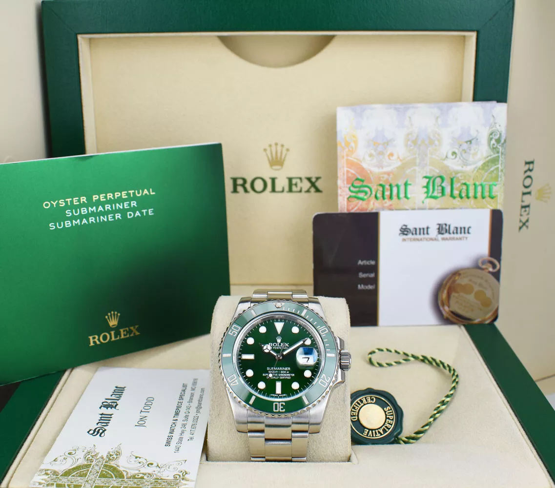 Rolex Submariner Date The Hulk 40mm 116610LV Oyster Green Dial