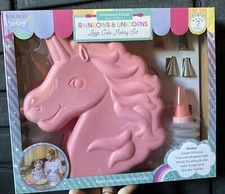 Handstand Kitchen Rainbows  Unicorns Large Cake Making Set 7 Piece REAL Baking
